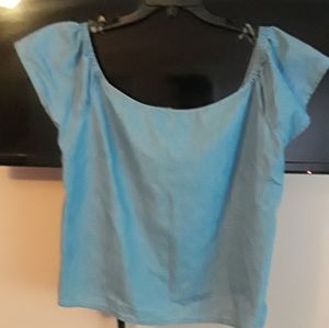 Brand New Denim off the shoulders Top